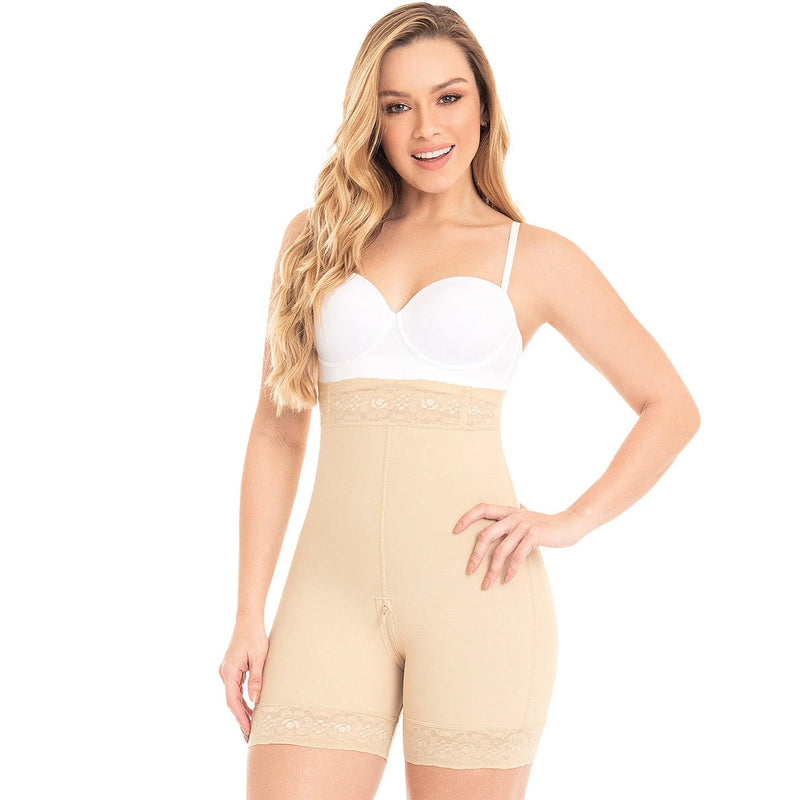 Fajas MYD 0327 – Colombian High - Waist Compression Shorts | Tummy Control - Colombian Shapewear | Siluets