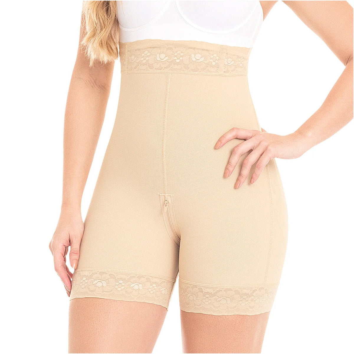 Fajas MYD 0327 – Colombian High - Waist Compression Shorts | Tummy Control - Colombian Shapewear | Siluets