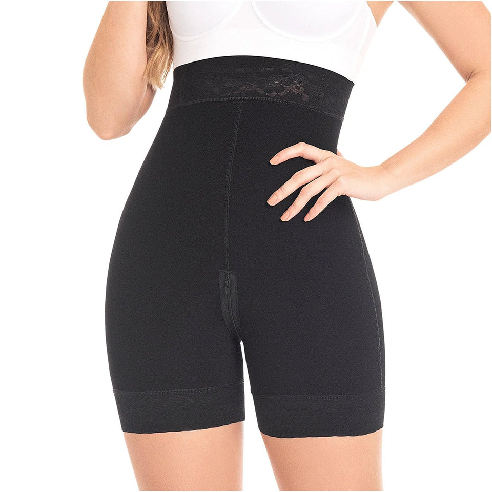 Fajas MYD 0327 – Colombian High - Waist Compression Shorts | Tummy Control - Colombian Shapewear | Siluets