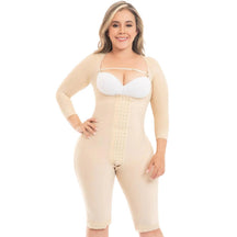 Fajas MYD F04474 – Colombian Post - Surgery Faja | With Sleeves - Colombian Shapewear | Siluets