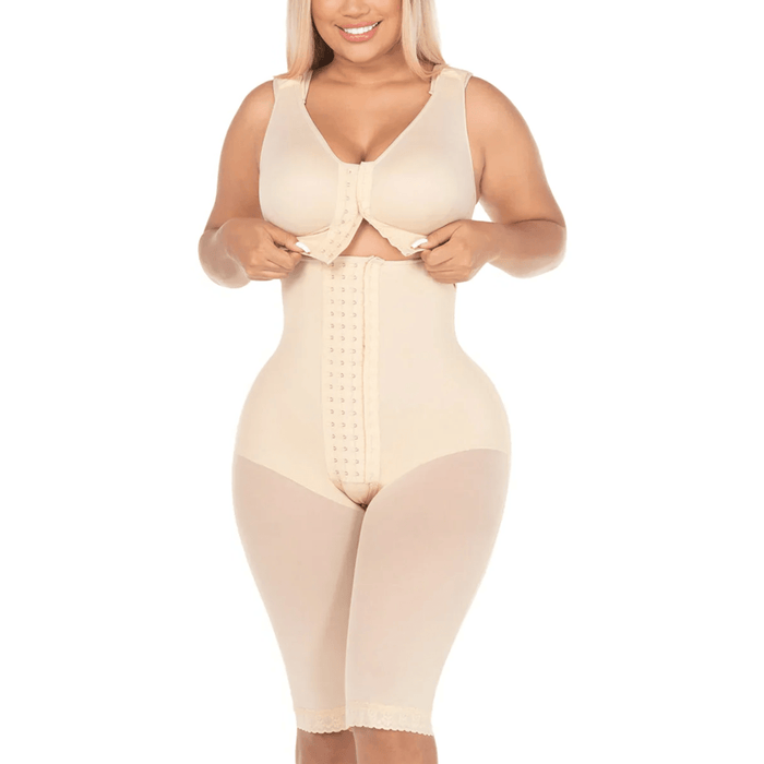 Fajas MYD 00470 – Colombian Post - Op Bodysuit with Bra | High Compression - Colombian Shapewear | Siluets