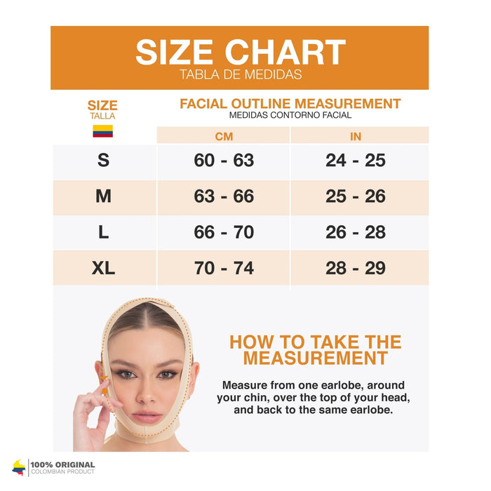 Fajas MYD 0810 – Chin Compression Strap | Post - Surgical Colombian Shapewear - Colombian Shapewear | Siluets