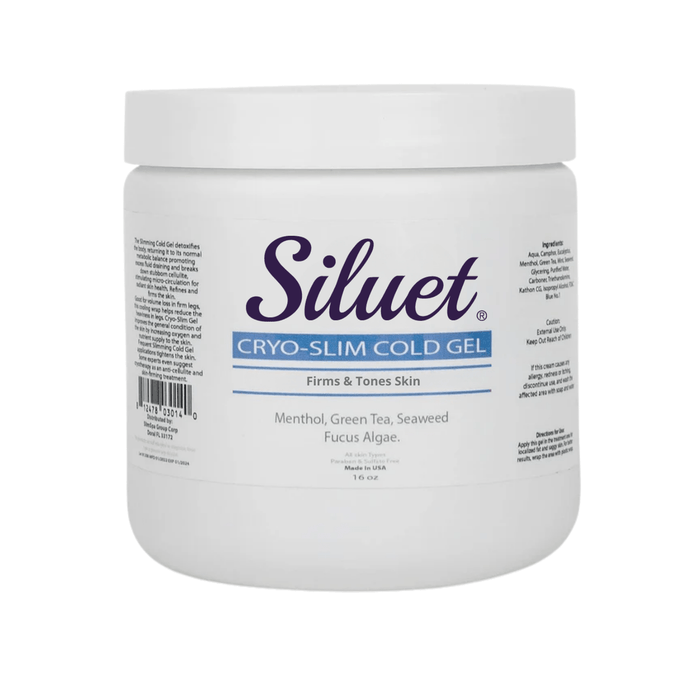 Siluet Thermo - Active Cold Gel – Cooling Anti - Cellulite Massage Gel (16 oz) - Colombian Shapewear | Siluets