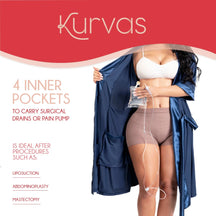 Kurvas 401VINS - M – Post - Surgery Pajamas | Mastectomy Recovery - Colombian Shapewear | Siluets