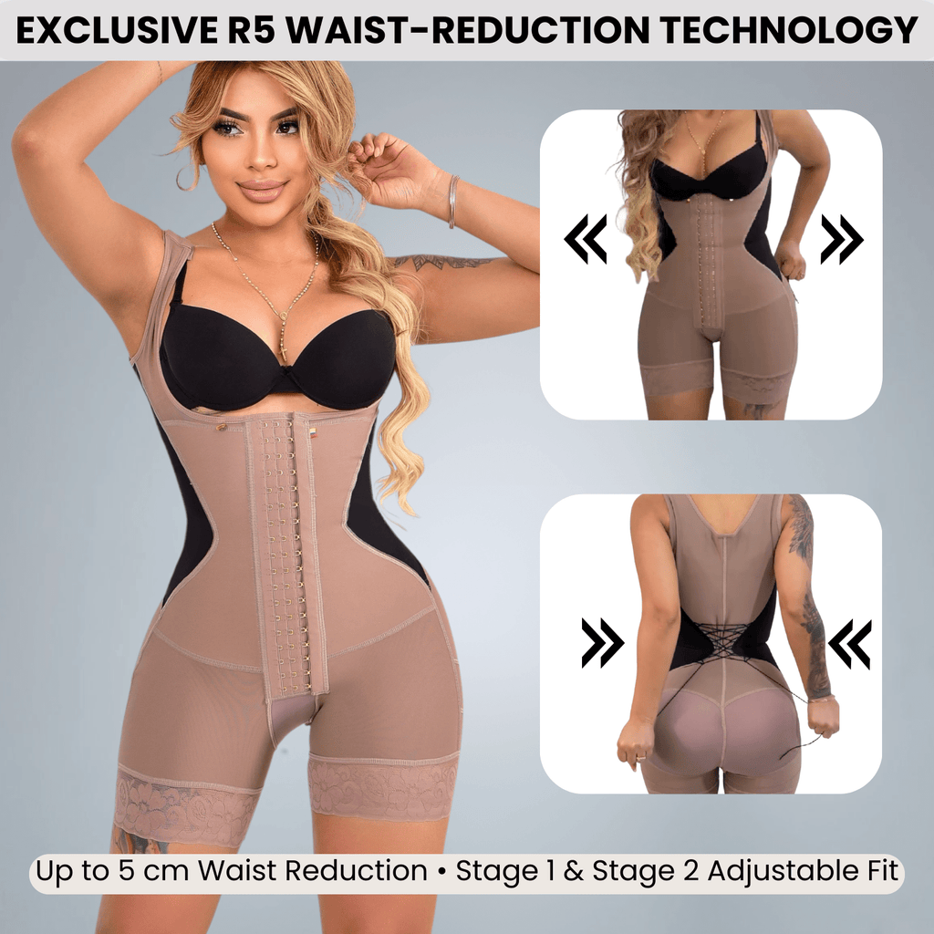 Siluet R5 Full - Body Faja | Adjustable Compression | Stage 1 & 2 Support - Colombian Shapewear | Siluets