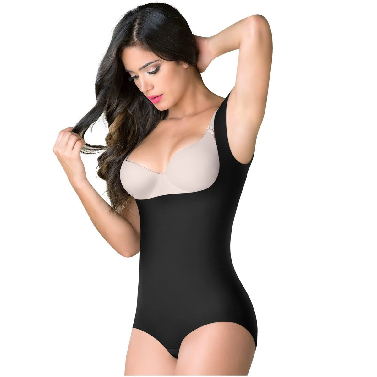 ROMANZA 2023 | Seamless Colombian Butt Lifter Tummy Control Shapewear | Open Bust & Wide Straps - Colombian Shapewear Siluets