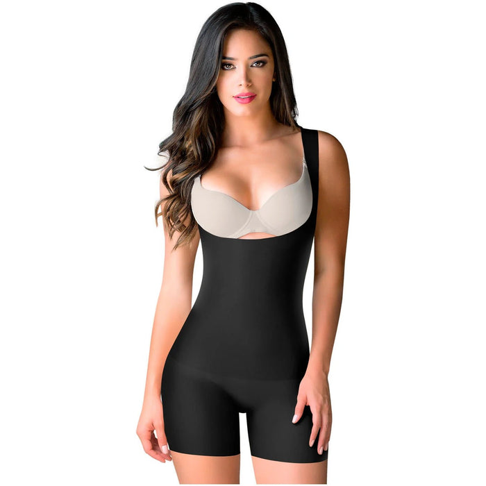 ROMANZA 2033 | Women Tummy Control Shapewear | Open Bust & Mid Thigh - Colombian Shapewear | Siluets