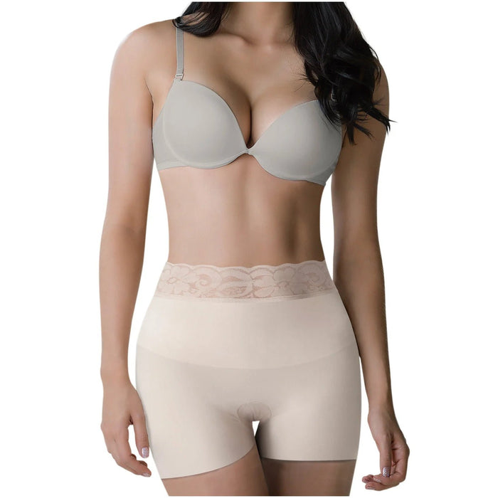 ROMANZA 2054 | Seamless Colombian Slimming Shaper Shorts | Mid Rise Tummy Control - Colombian Shapewear | Siluets