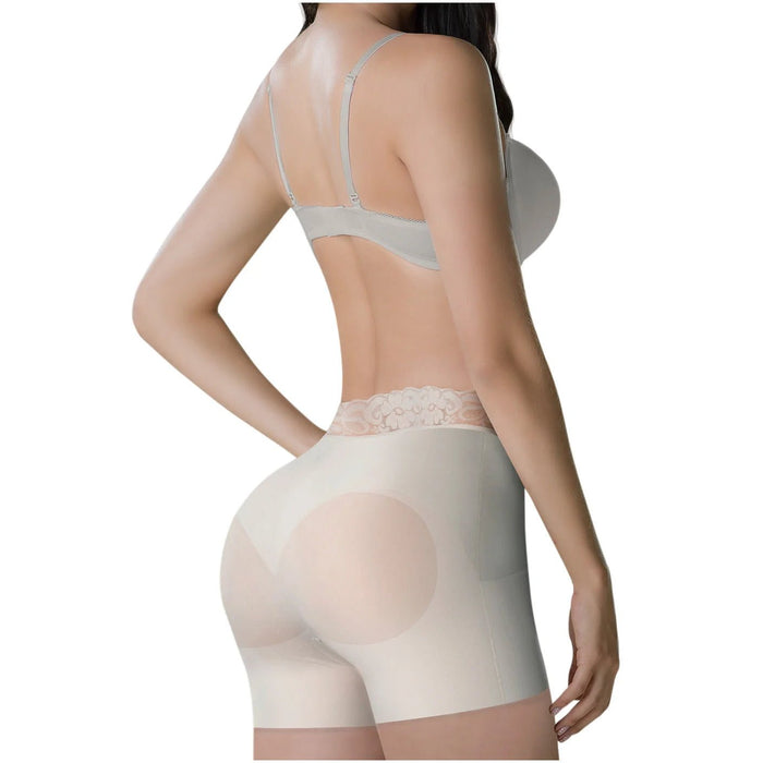 ROMANZA 2054 | Seamless Colombian Slimming Shaper Shorts | Mid Rise Tummy Control - Colombian Shapewear | Siluets