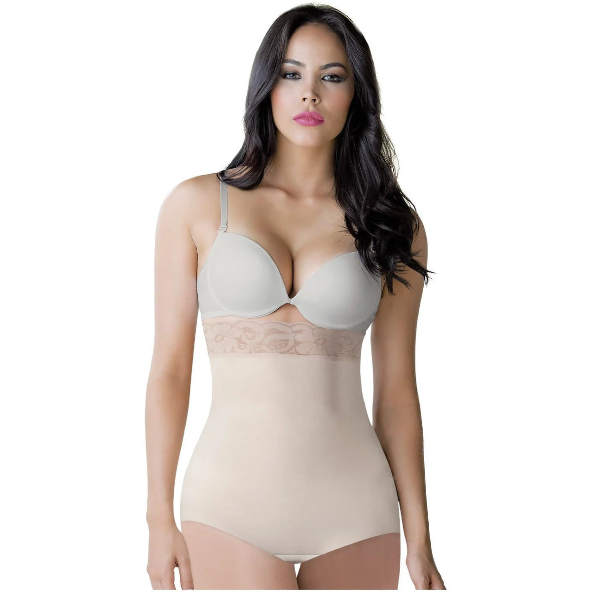 ROMANZA 2061 | Seamless Colombian Strapless Shapewear Bodysuit for Women | Mid - Thigh Tummy Control - Colombian Shapewear | Siluets