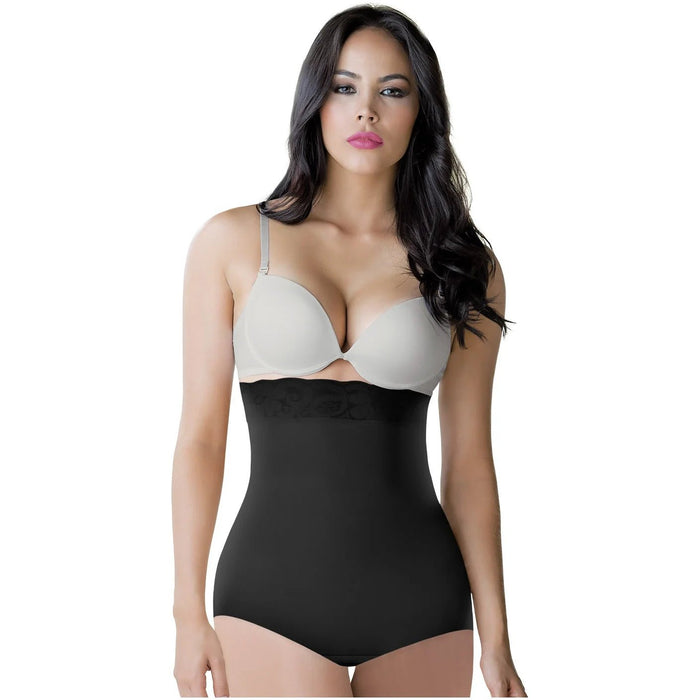 ROMANZA 2061 | Seamless Colombian Strapless Shapewear Bodysuit for Women | Mid - Thigh Tummy Control - Colombian Shapewear | Siluets