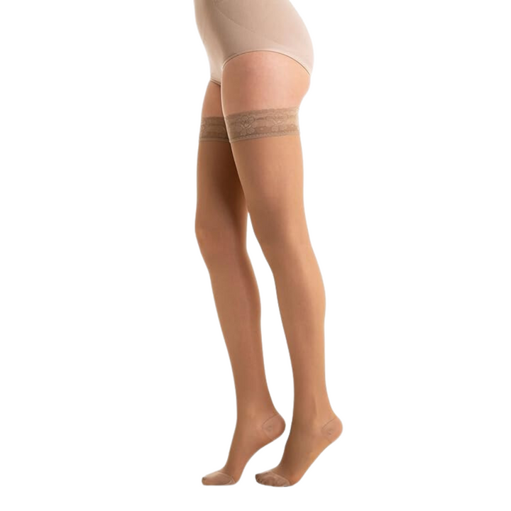 Relaxsan Basic 870 Thigh-High Compression Stockings with Lace