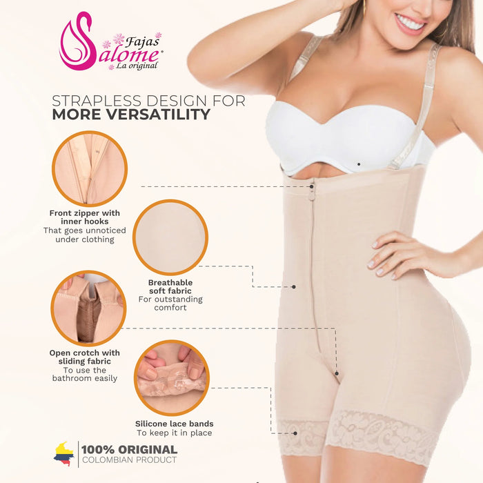 Fajas Salome 0215 – Strapless Colombian Body Shaper | High Compression - Colombian Shapewear | Siluets