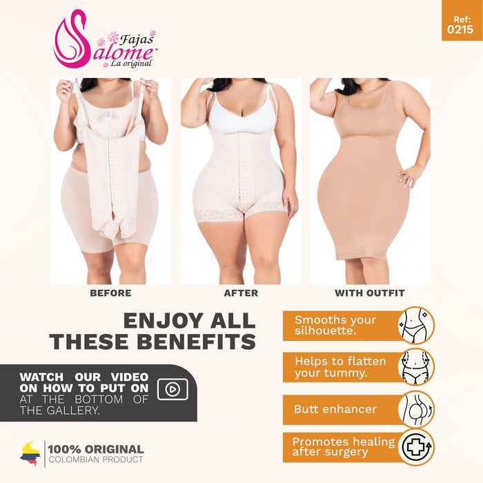 Fajas Salome 0215 – Strapless Colombian Body Shaper | High Compression - Colombian Shapewear | Siluets
