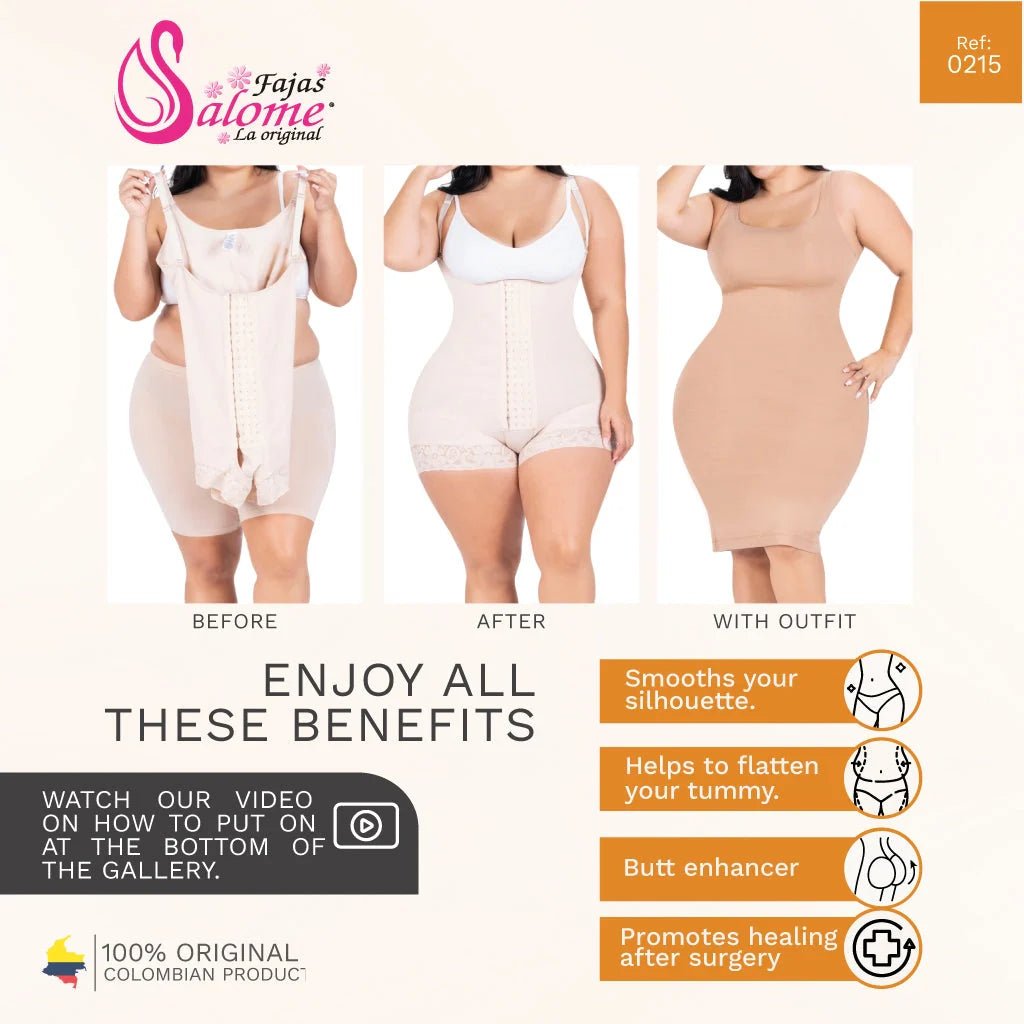 Fajas Salome 0216 – Colombian Mid - Thigh Body Shaper | High Compression - Colombian Shapewear | Siluets