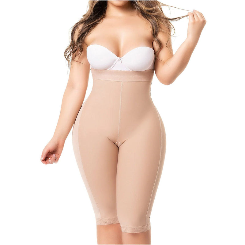 Fajas Salome 0219 – Colombian High - Waist Compression Shorts | Tummy Control - Colombian Shapewear | Siluets