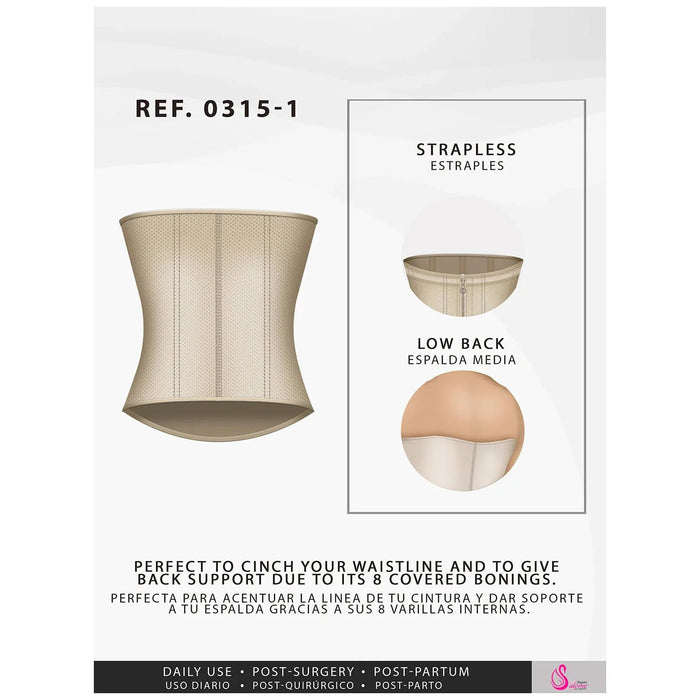 Fajas Salome 0315 - 1 – Colombian Waist Cincher Trainer | Tummy Control - Colombian Shapewear | Siluets