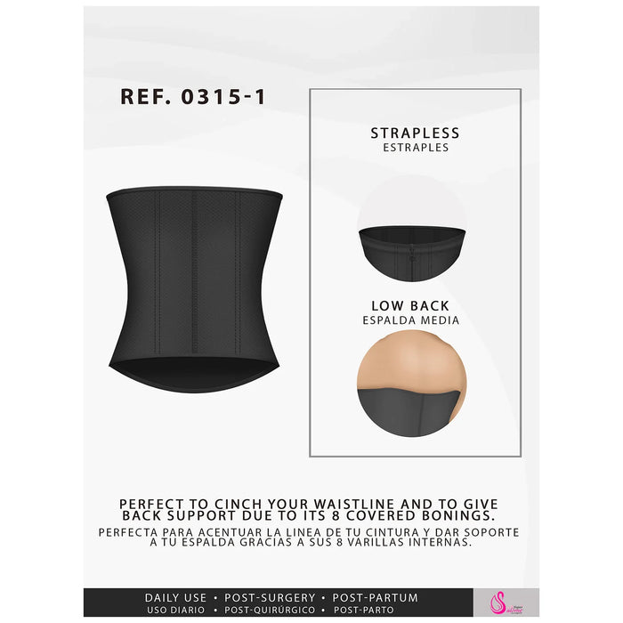 Fajas Salome 0315 - 1 – Colombian Waist Cincher Trainer | Tummy Control - Colombian Shapewear | Siluets