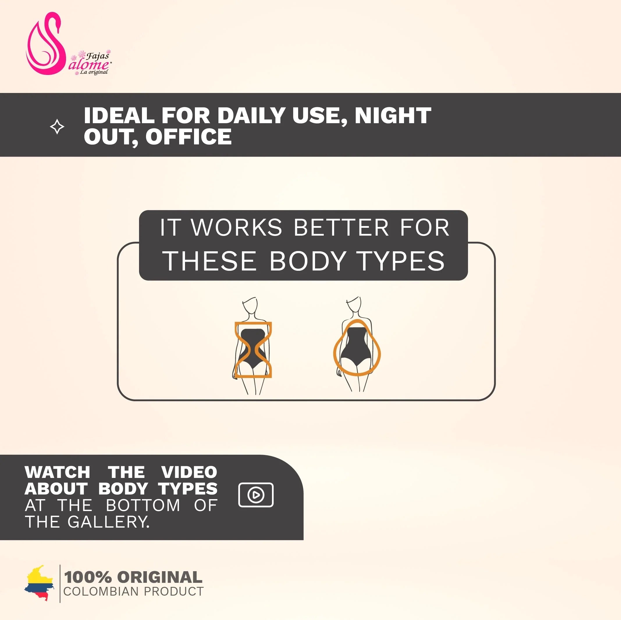 Ideal body types for high-waist shapewear shorts, suitable for daily use, night out, and office wear