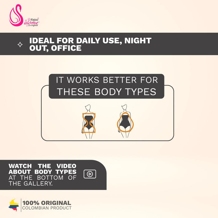 Fajas Salome 0321 – Colombian High - Waist Compression Shorts | Butt Lift - Colombian Shapewear | Siluets