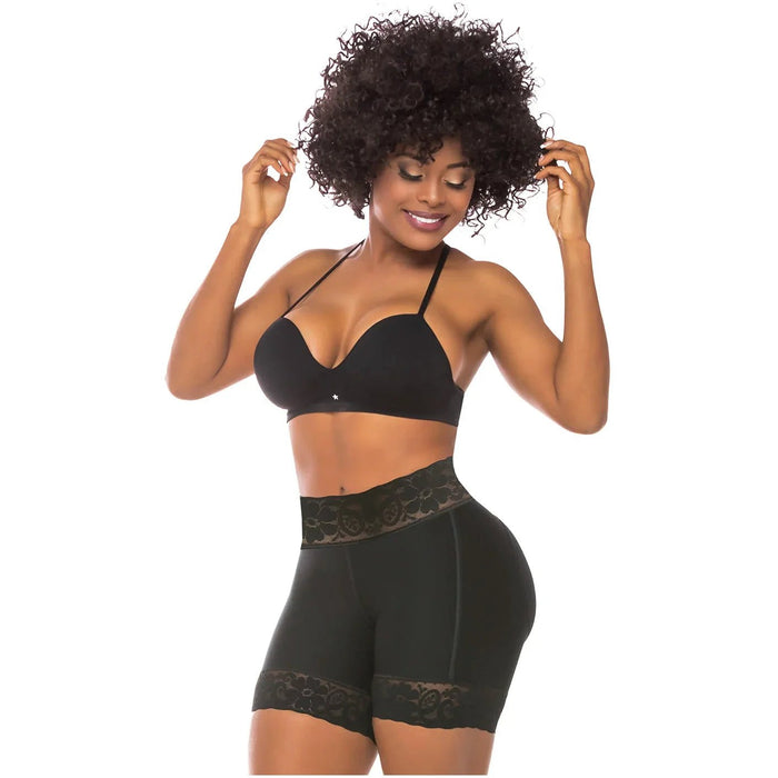 Fajas Salome 0321 – Colombian High - Waist Compression Shorts | Butt Lift - Colombian Shapewear | Siluets