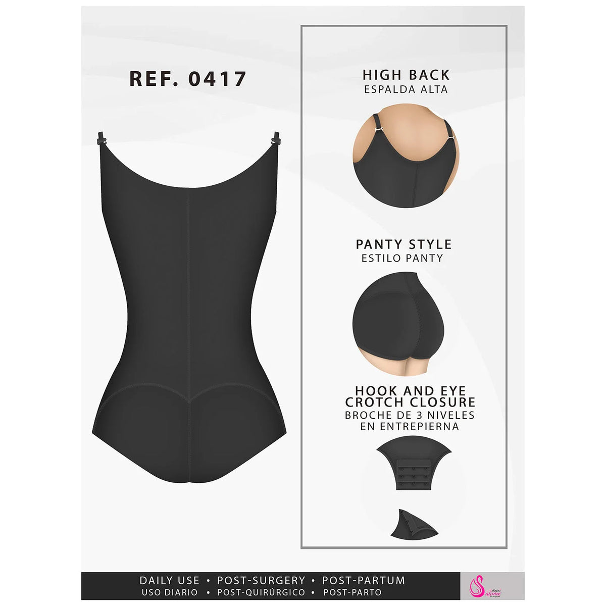 Fajas Salome 0417 – Colombian Butt Lifter Shapewear | Tummy Control - Colombian Shapewear | Siluets