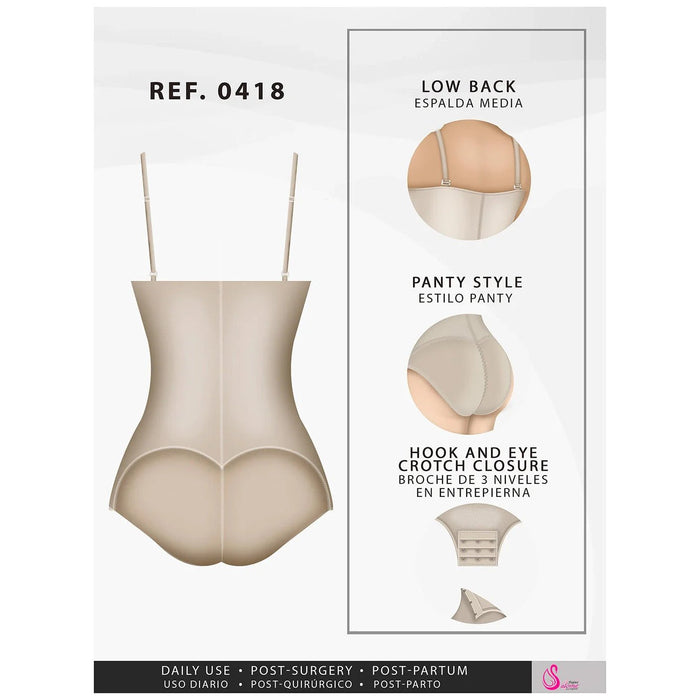 Fajas Salome 0418 – Strapless Colombian Butt Lifter | Tummy Control - Colombian Shapewear | Siluets