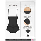 Black shapewear with low back, panty style, and hook-and-eye crotch closure for daily use and post-surgery support