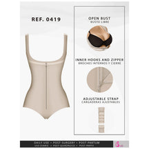 Fajas Salome 0419 | Butt Lifter Hiphugger Mid Thigh Body Shaper | Open Bust Tummy Control Shapewear for Women | Siluets