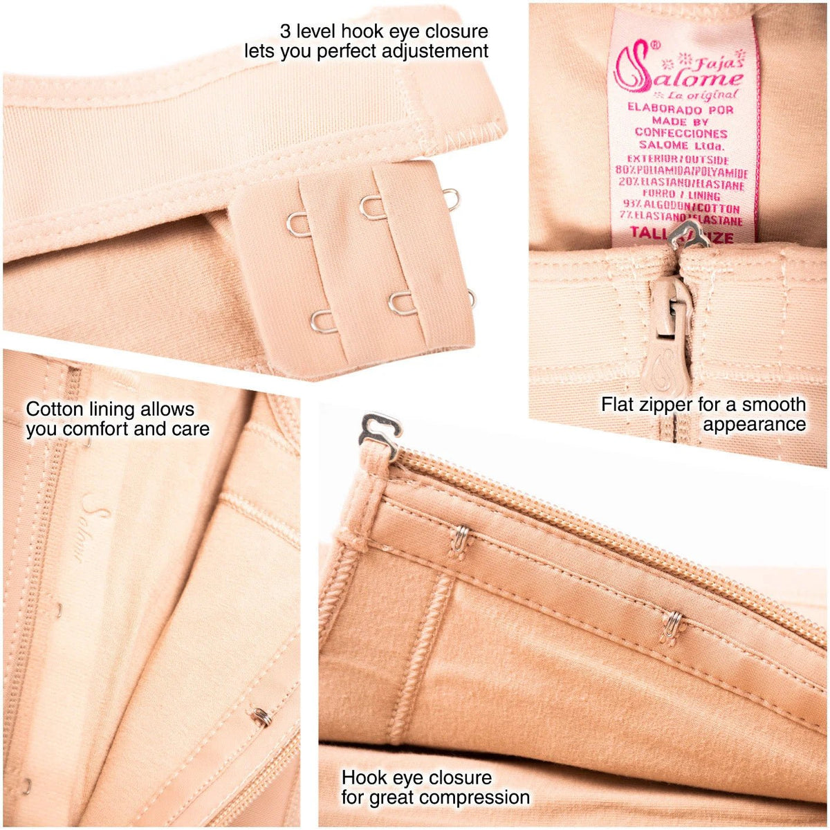 Fajas Salome 0419 | Butt Lifter Hiphugger Mid Thigh Body Shaper | Open Bust Tummy Control Shapewear for Women | Siluets