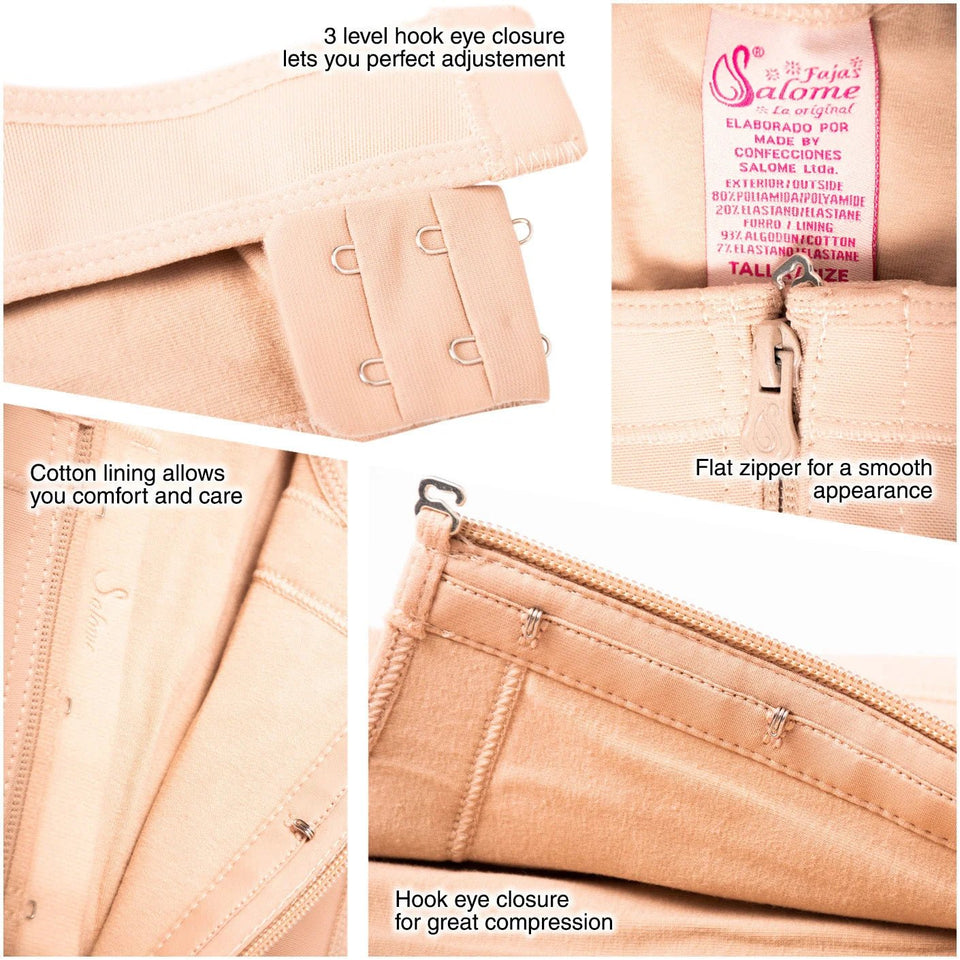 Fajas Salome 0419 | Butt Lifter Hiphugger Mid Thigh Body Shaper | Open Bust Tummy Control Shapewear for Women | Siluets