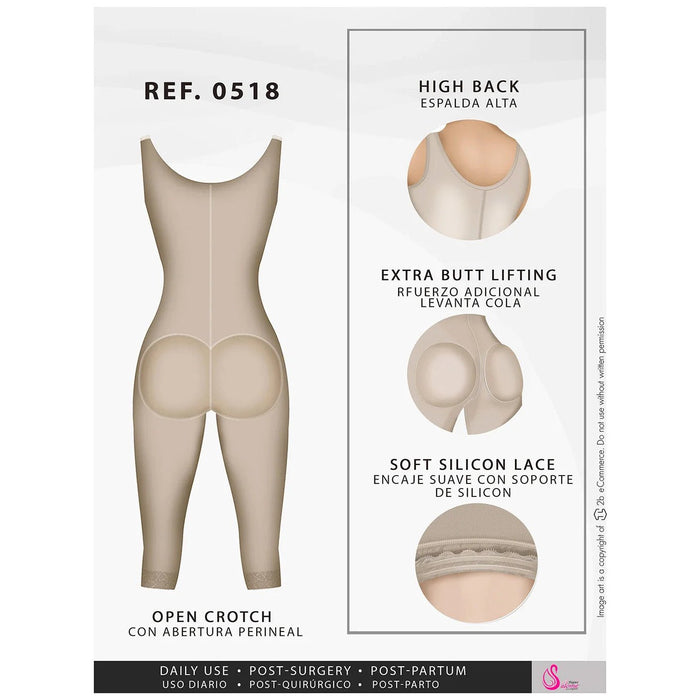 Fajas Salome 0518 – Colombian Full Body Shaper | High Compression Faja - Colombian Shapewear | Siluets