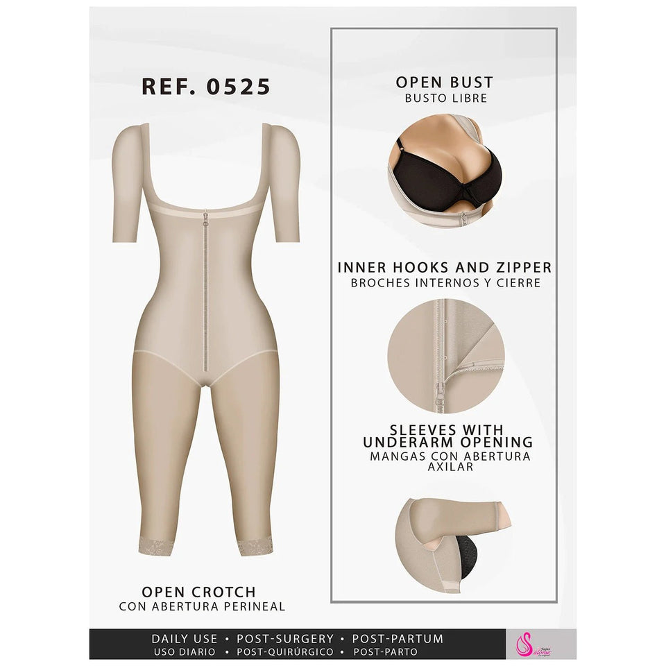 Fajas Salome 0525 – Colombian Full Body Shaper | High Compression Faja - Colombian Shapewear | Siluets