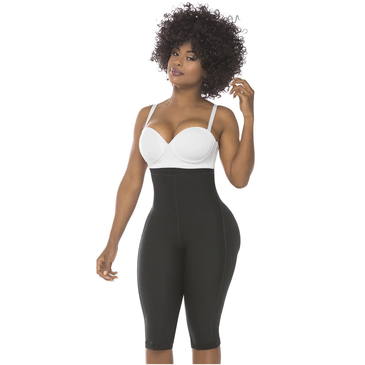 Fajas Salome 0219 – Colombian High - Waist Compression Shorts | Tummy Control - Colombian Shapewear | Siluets