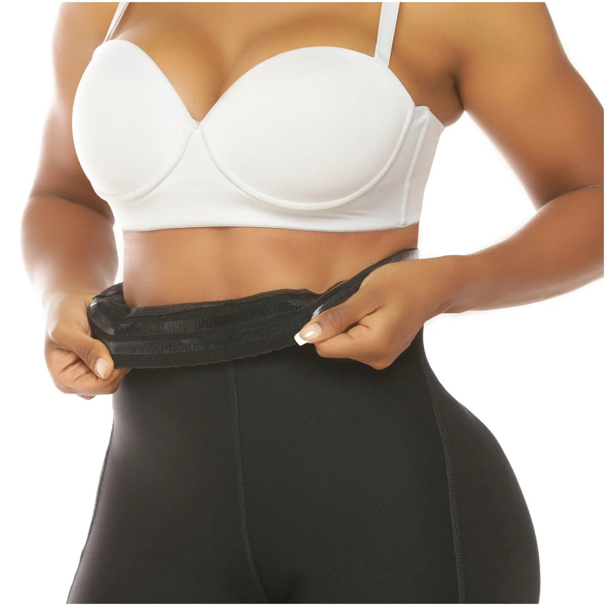 Fajas Salome 0219 – Colombian High - Waist Compression Shorts | Tummy Control - Colombian Shapewear | Siluets