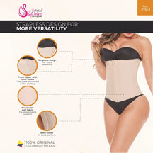 Fajas Salome 0315 - 1 – Colombian Waist Cincher Trainer | Tummy Control - Colombian Shapewear | Siluets