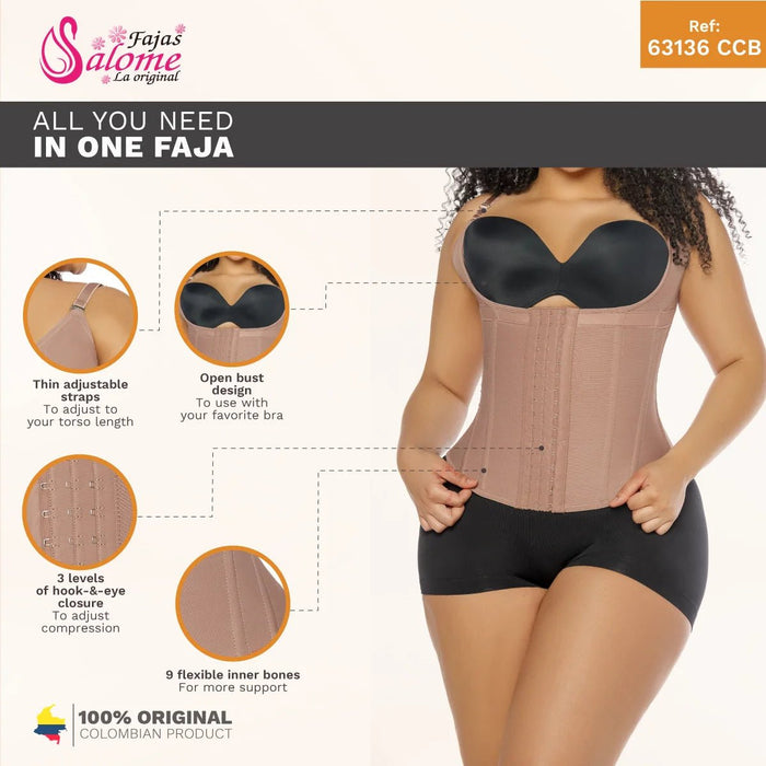 Fajas Salome 63136 – Colombian Waist Cincher | High Compression Faja - Colombian Shapewear | Siluets