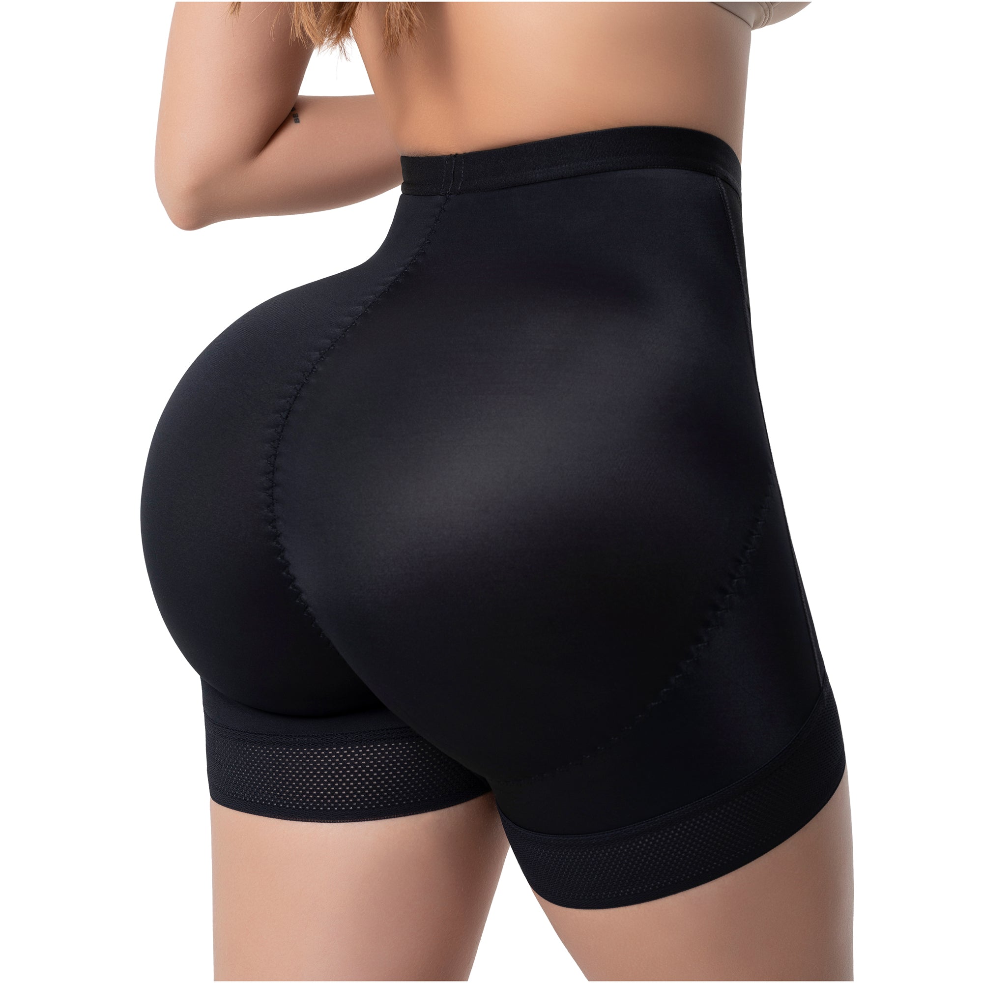 Fajas Salomé TC02C5 Pull - Up Shaper Shorts – Seamless High Compression & Glute Lift - Colombian Shapewear | Siluets