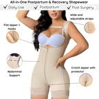 All-in-One Postpartum & Recovery Shapewear with features highlighted on a white background