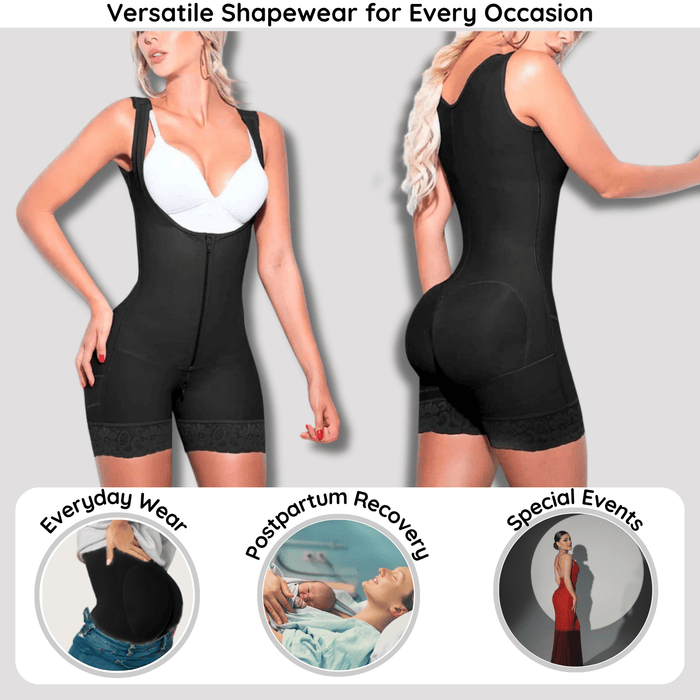 Siluet 1028 Postpartum Bodysuit – Colombian Shapewear for Tummy, Back & Thigh Support - Colombian Shapewear | Siluets