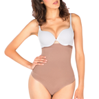 Siluet 1T2355 – Silicone-Lined High-Waisted Shaper Thong | Seamless Tummy Control