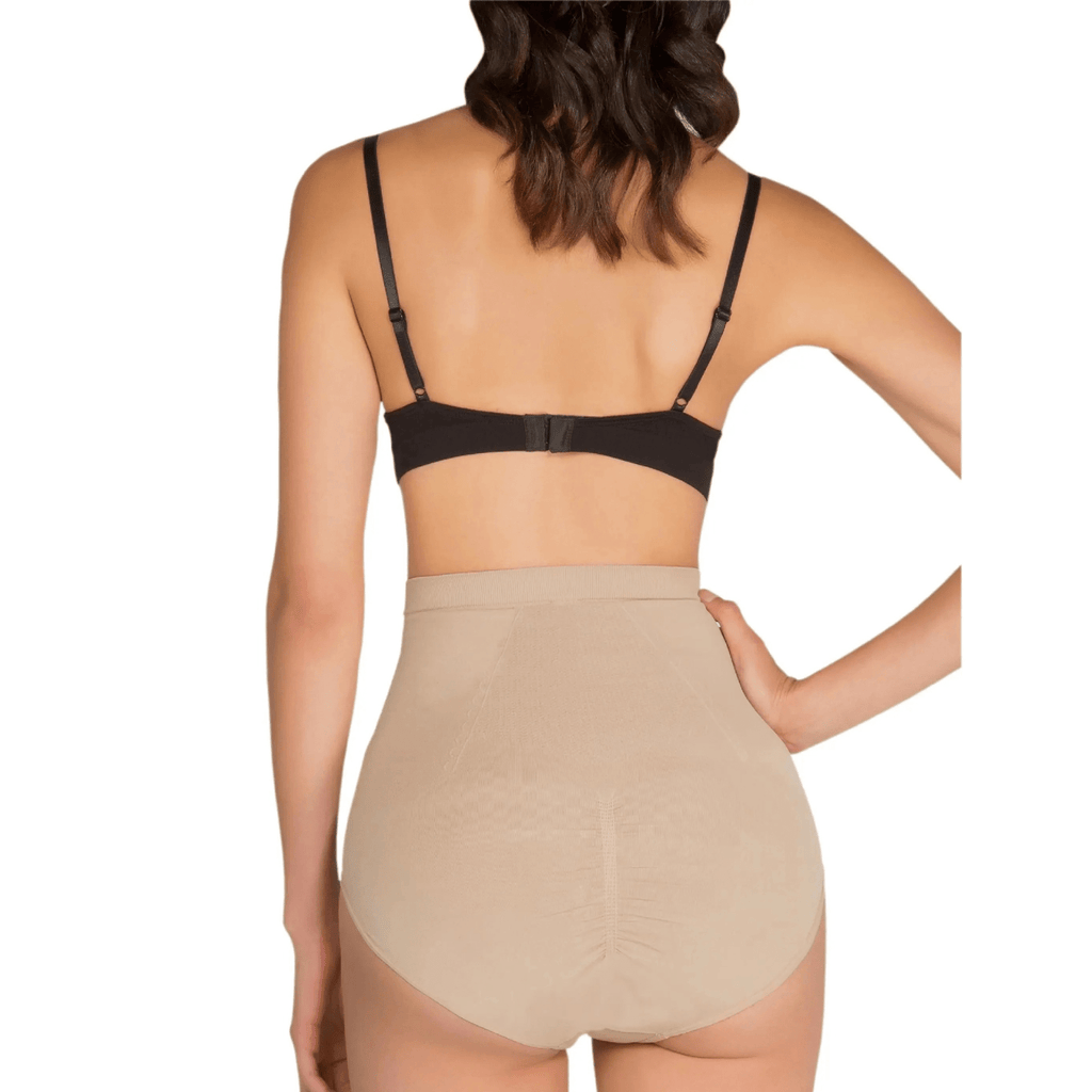 Siluet 1T6089 – Anti - Cellulite Seamless High - Waisted Shaper Briefs | Tummy Control & Smooth Silhouette - Colombian Shapewear | Siluets