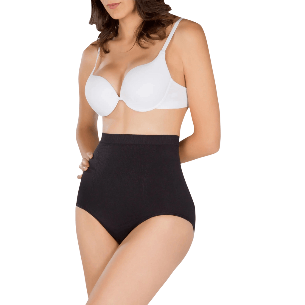Siluet 1T6089 – Anti - Cellulite Seamless High - Waisted Shaper Briefs | Tummy Control & Smooth Silhouette - Colombian Shapewear | Siluets