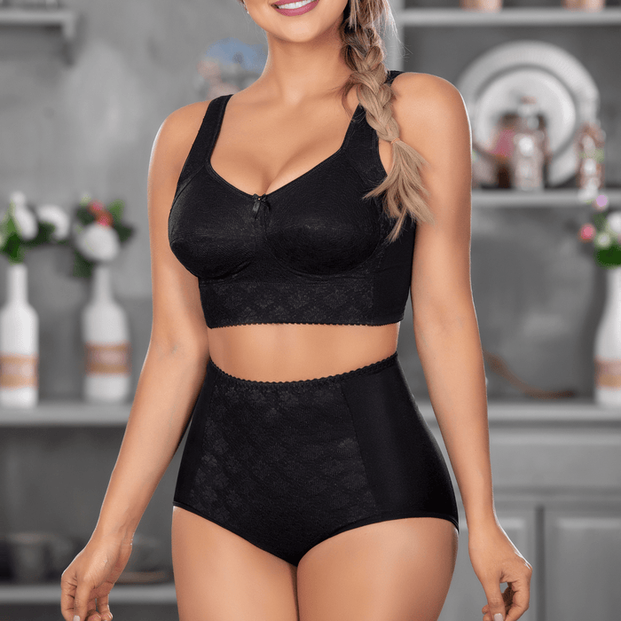 Siluet 27332723 High - Waist Lace Panties – Tummy Control & All - Day Comfort - Colombian Shapewear | Siluets