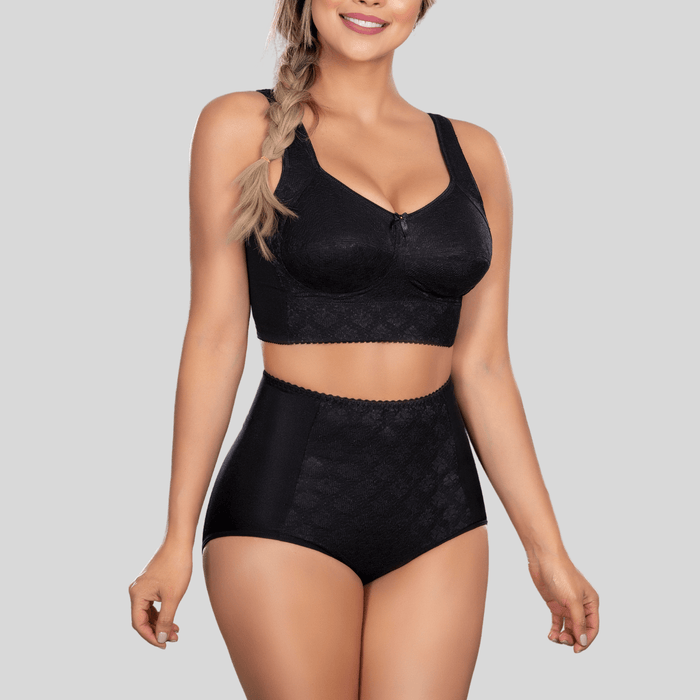 Siluet 27332723 High - Waist Lace Panties – Tummy Control & All - Day Comfort - Colombian Shapewear | Siluets