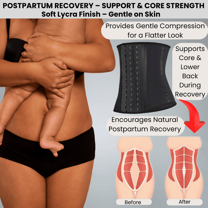 High - Compression Waist Cincher With Double Lining and 100% Natural Latex - Colombian Shapewear | Siluets