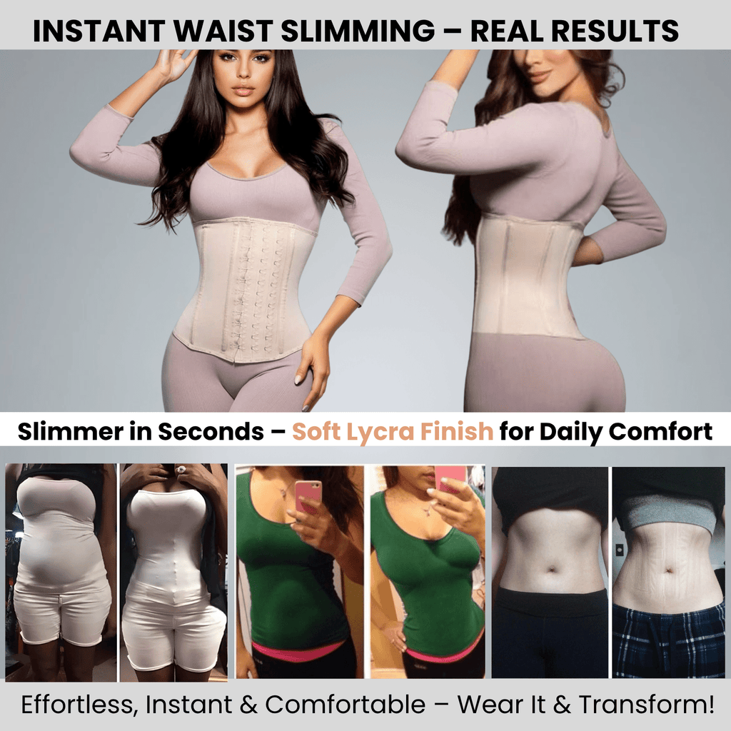 High - Compression Waist Cincher With Double Lining and 100% Natural Latex - Colombian Shapewear | Siluets
