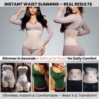 High - Compression Waist Cincher With Double Lining and 100% Natural Latex - Colombian Shapewear | Siluets