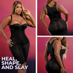 Snatched DQ02L4 – Stage 1 Colombian Post - Surgery Faja for Guitar Body Shapes - Colombian Shapewear | Siluets