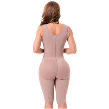 SONRYSE 010 Faja | Built - in Bra, High Back Knee Length Post Surgery Bodysuit - Colombian Shapewear | Siluets